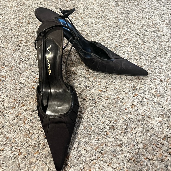 Black Open High Heels - Picture 2 of 2